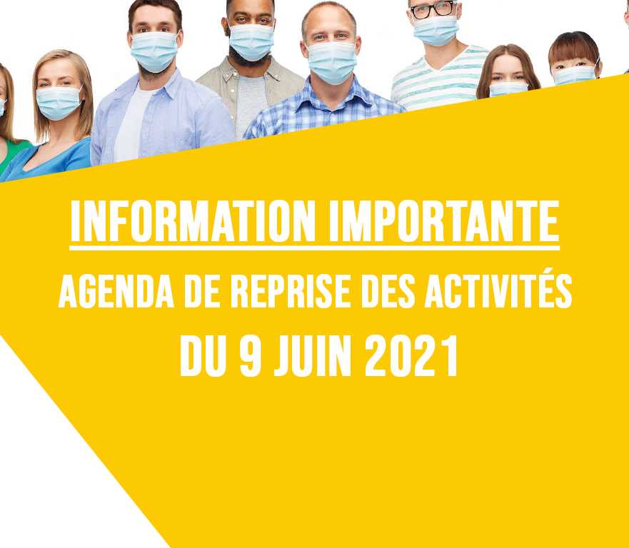 LISTE ET AGENDA DES ATELIERS A PARTIR DU 9 JUIN