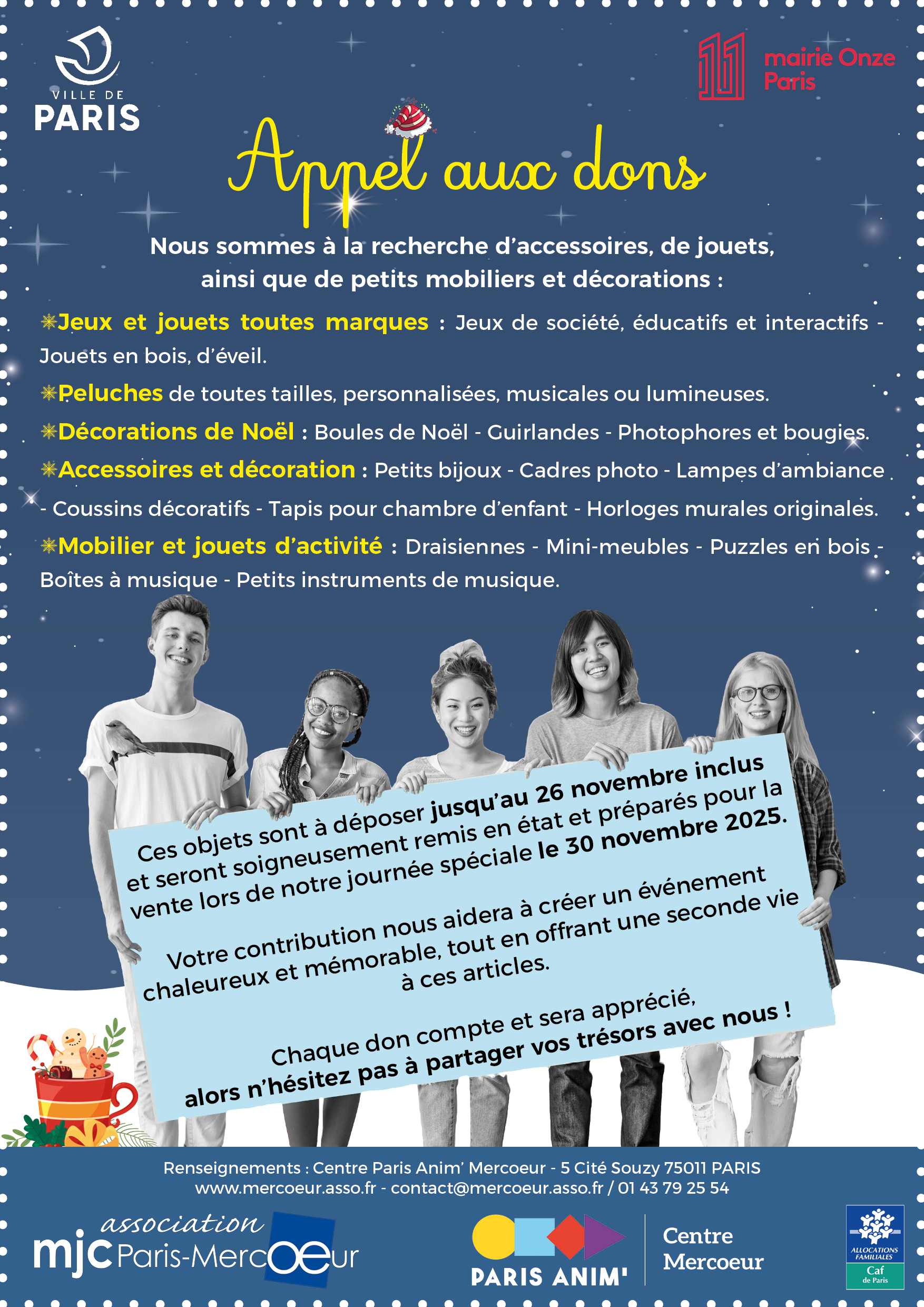 Appel aux dons 2025-10-28