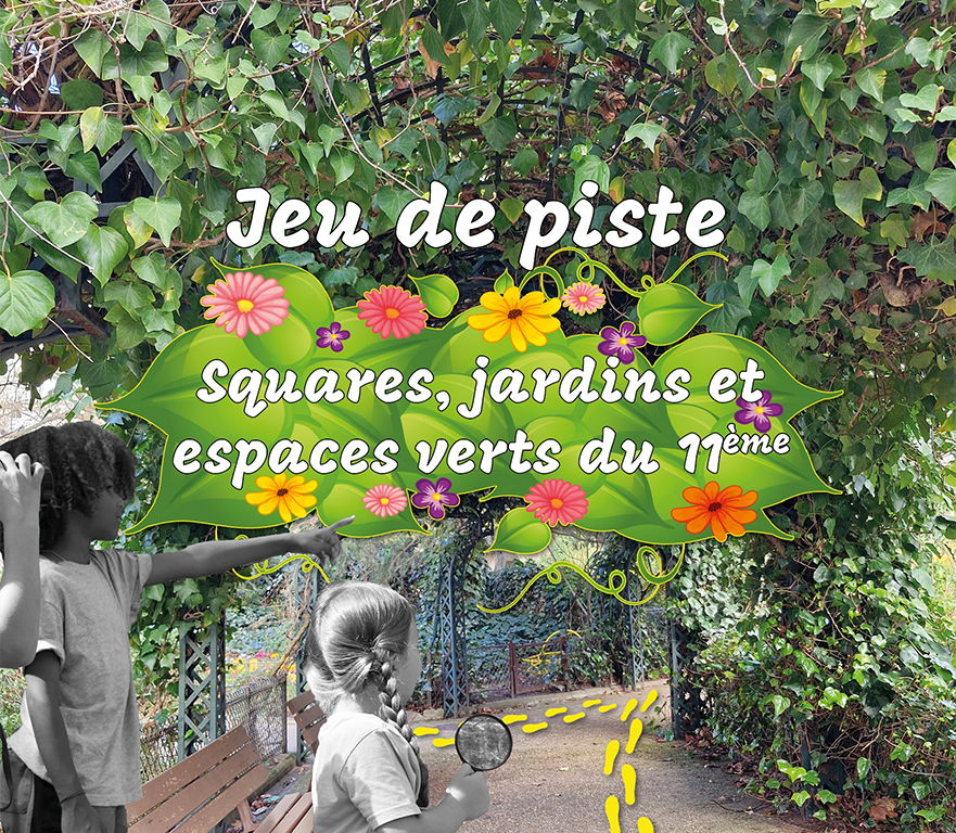 Jeu de piste, samedi  17 mai de 14h00 à 17h00. Squares, jardins et espaces verts du 11ème