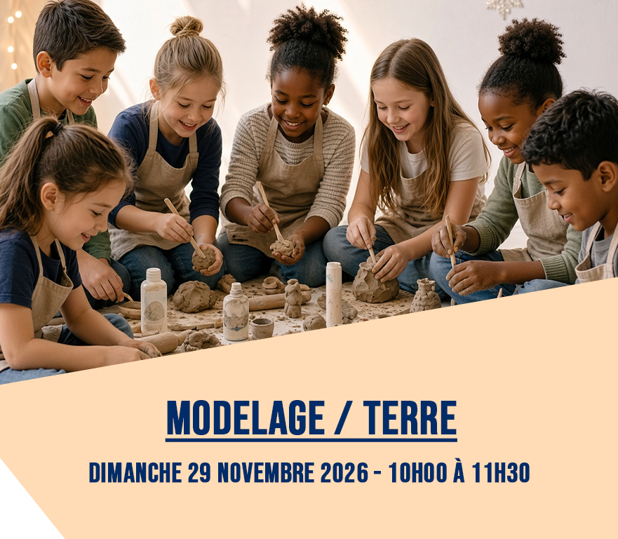 Dimanche 29 novembre de 10h00 à 11h30 : Modelage / terre – avec Sonia Cointepas