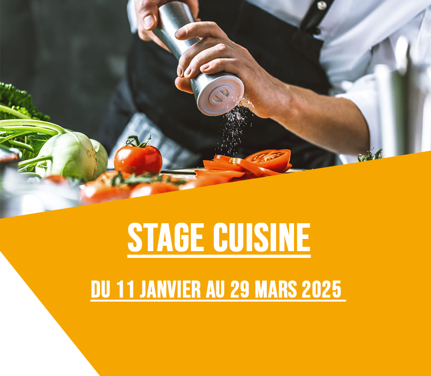 Stage Cuisine, les samedis, du 11 janvier au 29 mars 2025