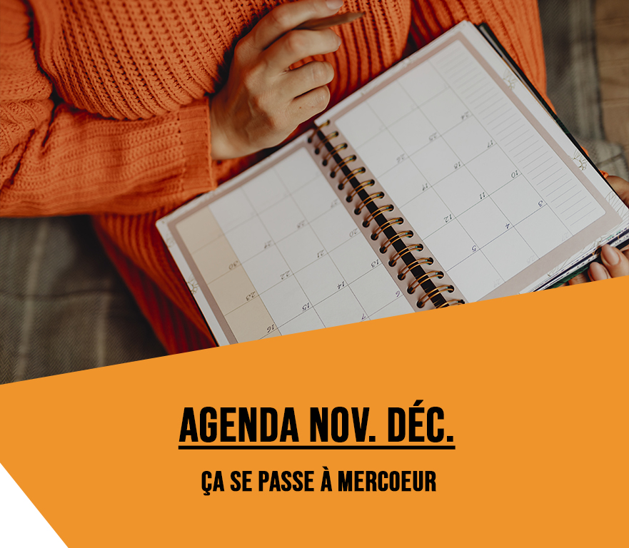 Agenda novembre – décembre