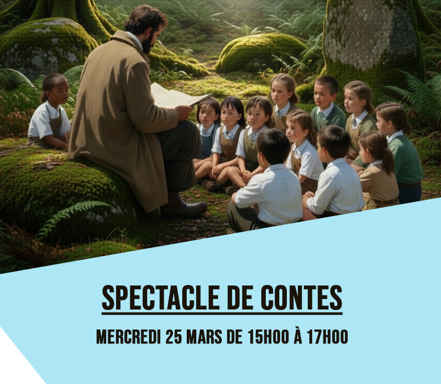 Mercredi 25 mars de 15h00 à 17h00, spectacle de contes avec Alain Benedictus, conteur