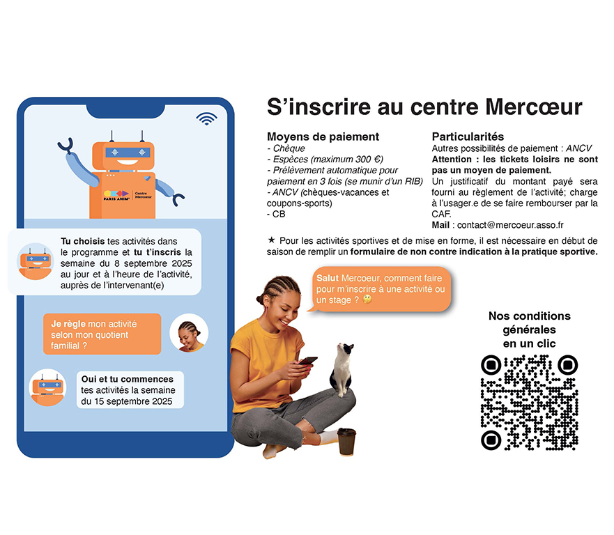 S’inscrire & Grille tarifaire 2025 – 2026