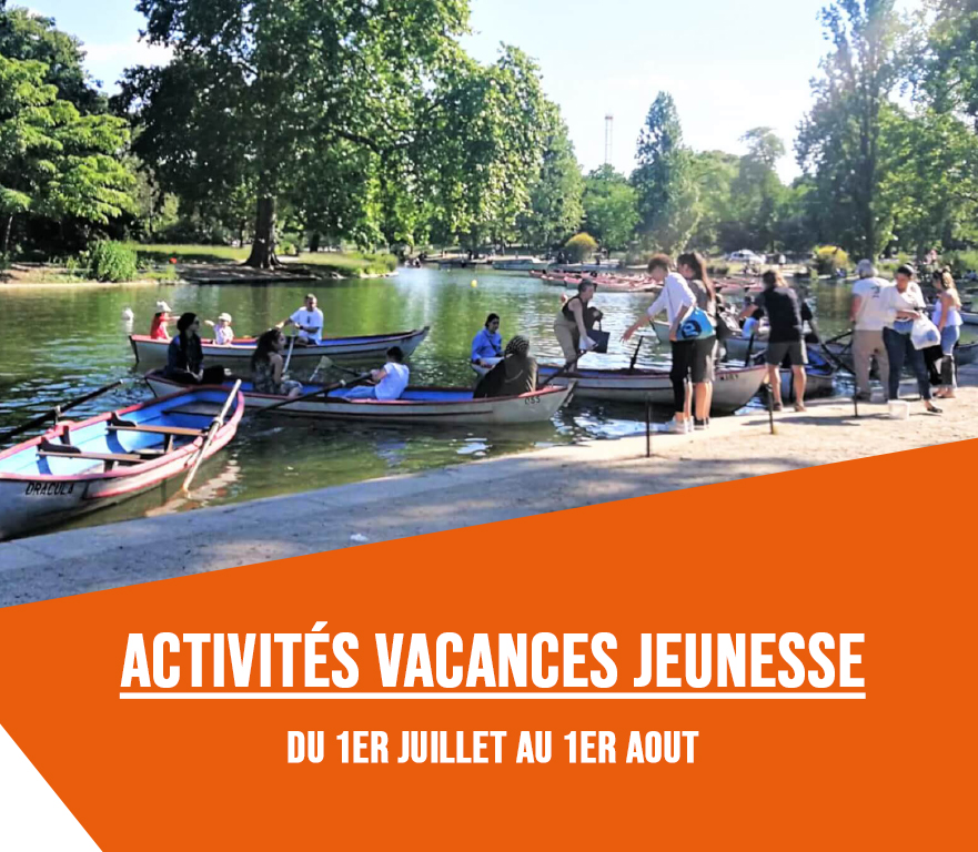 Activités de vacances jeunesse du mardi 1er juillet au vendredi 1 aout